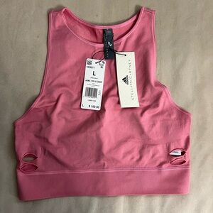 💗 Adidas by Stella McCartney aSMC TPR S Crop Top in Easy Pink (Size L) 💗